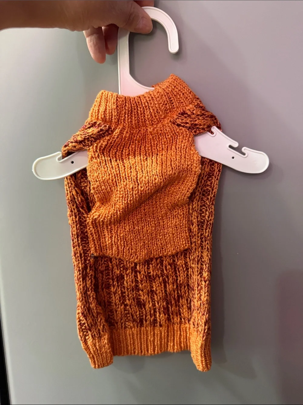 Fashion Pet Orange Knit Dog Sweater